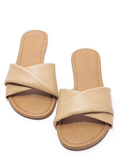 Soft Leather Flat Sandals