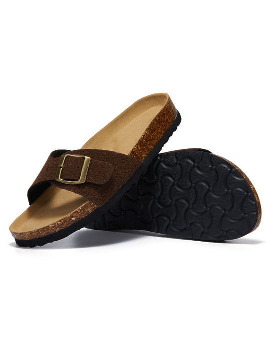 Single Strap Cork Sandals