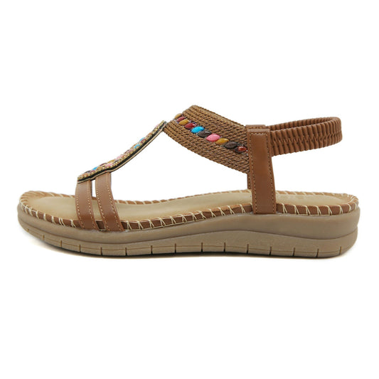 New Bohemian Rhinestone Sandals