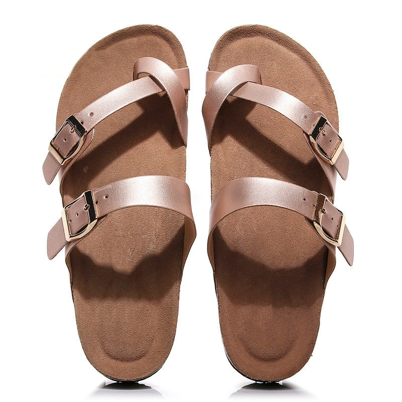 New Rose Gold Toe Ring Sandals