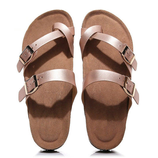 New Rose Gold Toe Ring Sandals