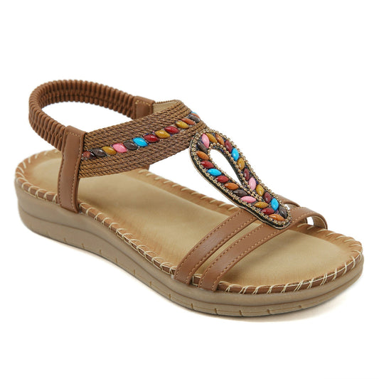 New Bohemian Rhinestone Sandals