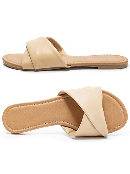 Soft Leather Flat Sandals