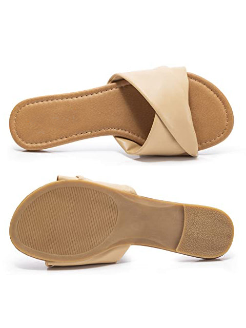 Soft Leather Flat Sandals