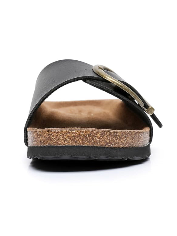 Cow Suede Leather Cork Sandals