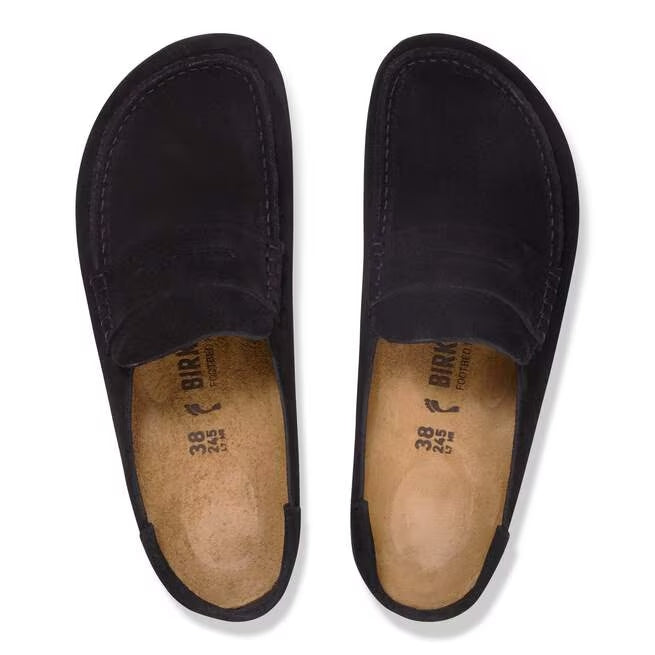 Closed-Toe cork slides | Naples Wrapped | Black