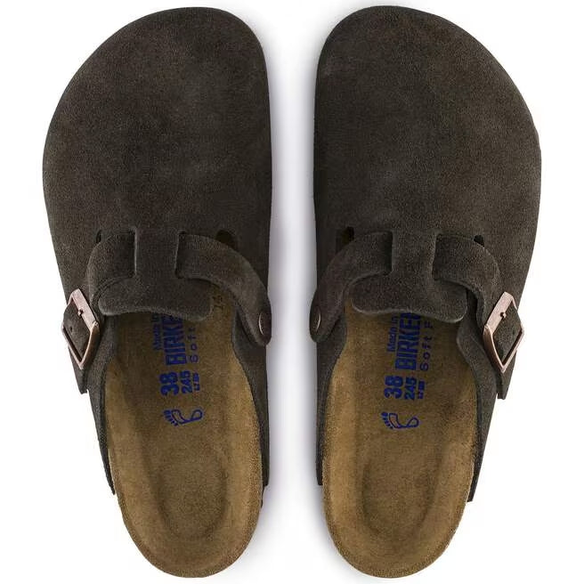 Closed-Toe cork slides | Boston Soft Footbed | Mocha