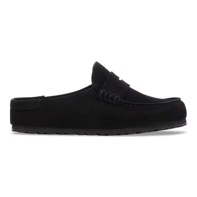 Closed-Toe cork slides | Naples Wrapped | Black