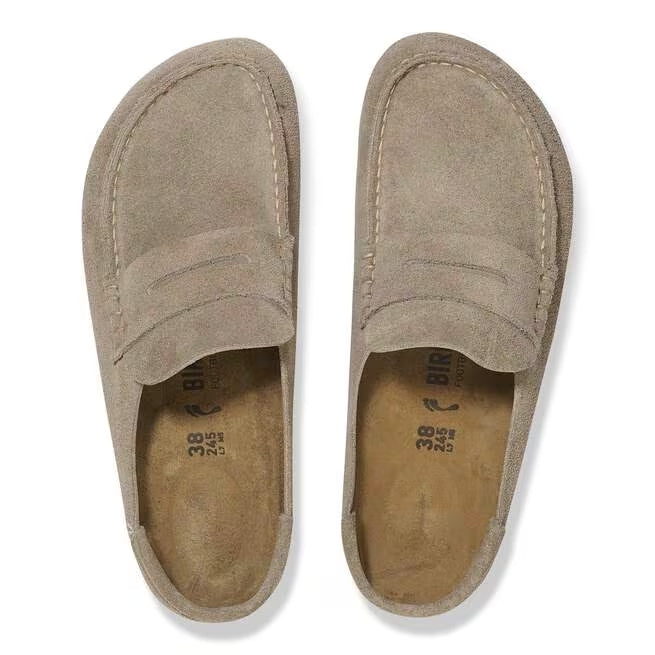 Closed-Toe cork slides | Naples Wrapped | Taupe