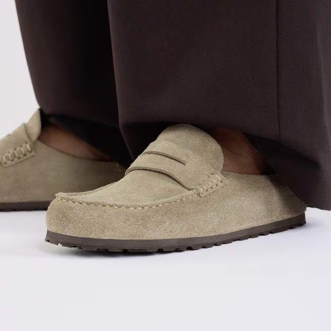 Closed-Toe cork slides | Naples Wrapped | Taupe