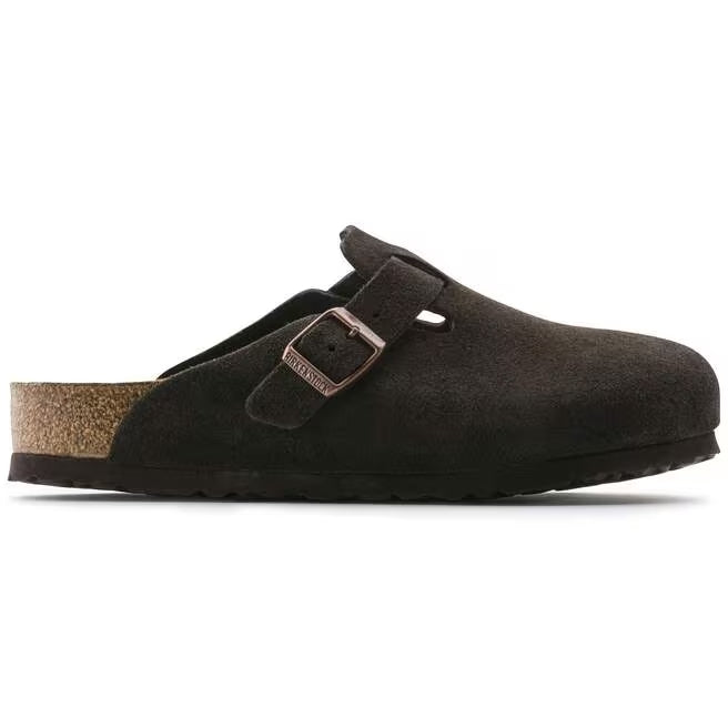 Closed-Toe cork slides | Boston Soft Footbed | Mocha