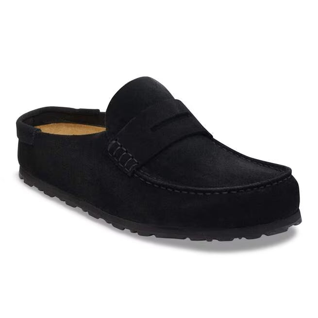 Closed-Toe cork slides | Naples Wrapped | Black