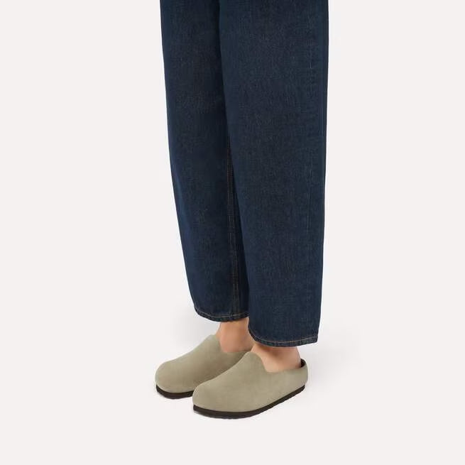 Closed-Toe cork slides | Amsterdam Wrapped | Taupe