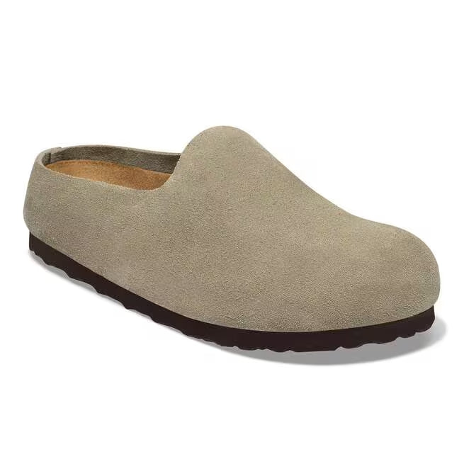 Closed-Toe cork slides | Amsterdam Wrapped | Taupe