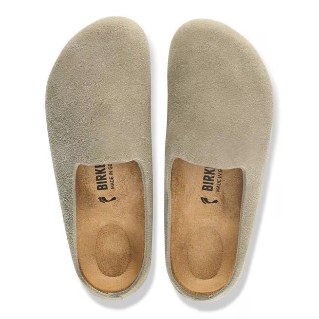 Closed-Toe cork slides | Amsterdam Wrapped | Taupe