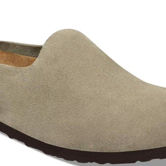 Closed-Toe cork slides | Amsterdam Wrapped | Taupe