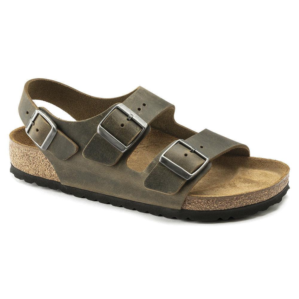 Backstrap sandal | Oiled Leather | Faded Khaki